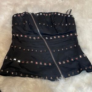 Corset style tube top